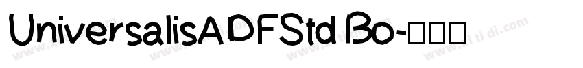 UniversalisADFStd Bo字体转换